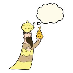 one of the three wise men with thought bubble N29