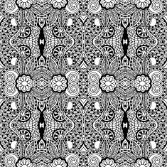 Black and white seamless pattern N3