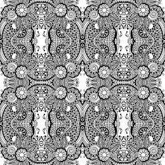 Black and white seamless pattern N4