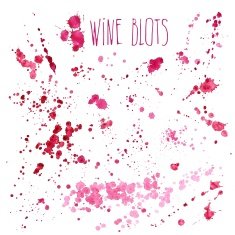 Wine splash and blots concept N3