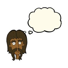 cartoon man with long mustache thought bubble N7
