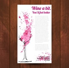 Wine splash and blots concept N4