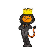 cartoon king of the beasts