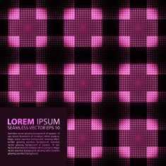 seamless pink glowing ethnic pattern