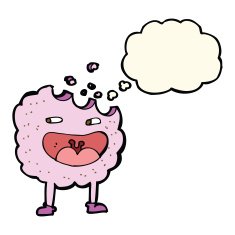 cookie cartoon character with thought bubble N8