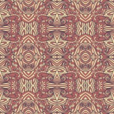 Vector Seamless Abstract Tribal Pattern N36