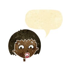 cartoon shocked expression with speech bubble