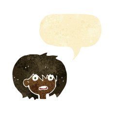 cartoon shocked expression with speech bubble N2