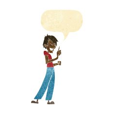 cartoon angry man arguing with speech bubble