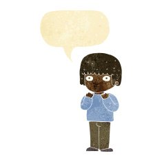 cartoon surprised man with speech bubble N2