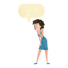 cartoon woman laughing with speech bubble N2