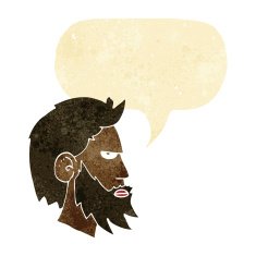 cartoon man with beard speech bubble N2