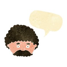 cartoon man with mustache speech bubble N3