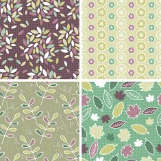 Floral Patterns and seamless backgrounds Printing onto fabric