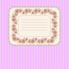 Card with floral frame N2