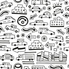 cars - seamless background