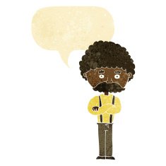 cartoon old man with speech bubble N3