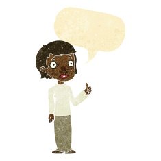 cartoon woman giving thumbs up symbol with speech bubble N4