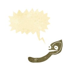 cartoon spoon with speech bubble N2