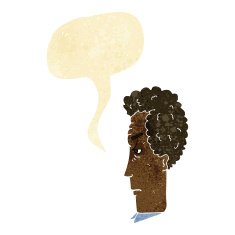 cartoon annoyed man with speech bubble N11