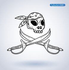 Pirates icon vector illustration N9