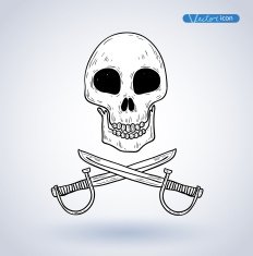 Pirates icon vector illustration N10