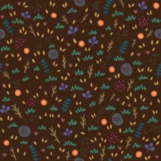 Floral seamless pattern Herbal decorative background