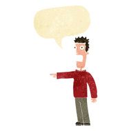 cartoon terrified man with speech bubble N26