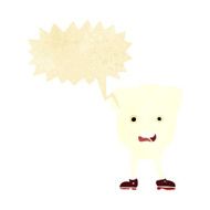 cartoon tooth with speech bubble N3