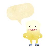 cartoon happy tooth with speech bubble N3