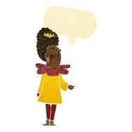 cartoon queen with speech bubble