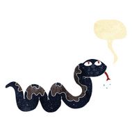 cartoon snake with speech bubble N7