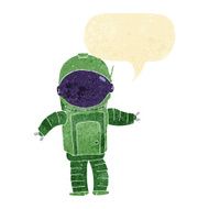 cartoon astronaut with speech bubble N10