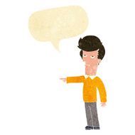 cartoon pointing man with speech bubble N12