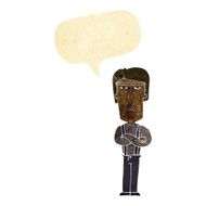 cartoon angry man with speech bubble N10