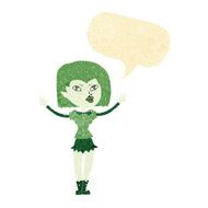 cartoon vampire girl with speech bubble N33