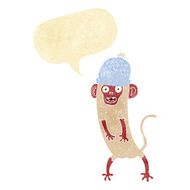 cartoon crazy monkey with speech bubble