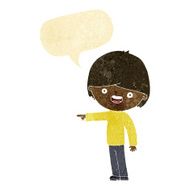 cartoon man pointing with speech bubble N10