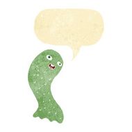 funny cartoon ghost with speech bubble N11