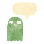funny cartoon ghost with speech bubble N15