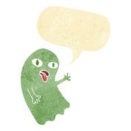 funny cartoon ghost with speech bubble N18