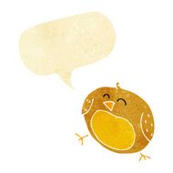 cartoon bird with speech bubble N41