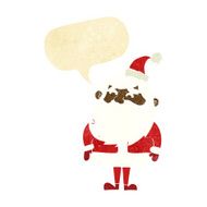 cartoon santa claus with speech bubble N27
