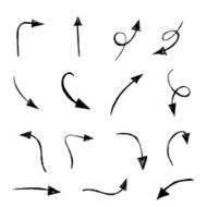 Doodle vector arrows N2