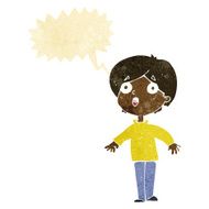 cartoon surprised man with speech bubble N10