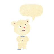 cartoon cute teddy bear with speech bubble N2