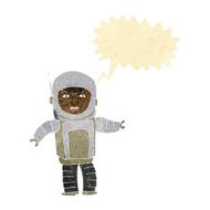 cartoon astronaut with speech bubble N13
