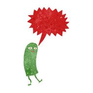 cartoon funny ghost with speech bubble N2