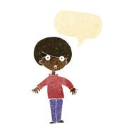 cartoon surprised man with speech bubble N12