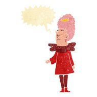 cartoon queen with speech bubble N2